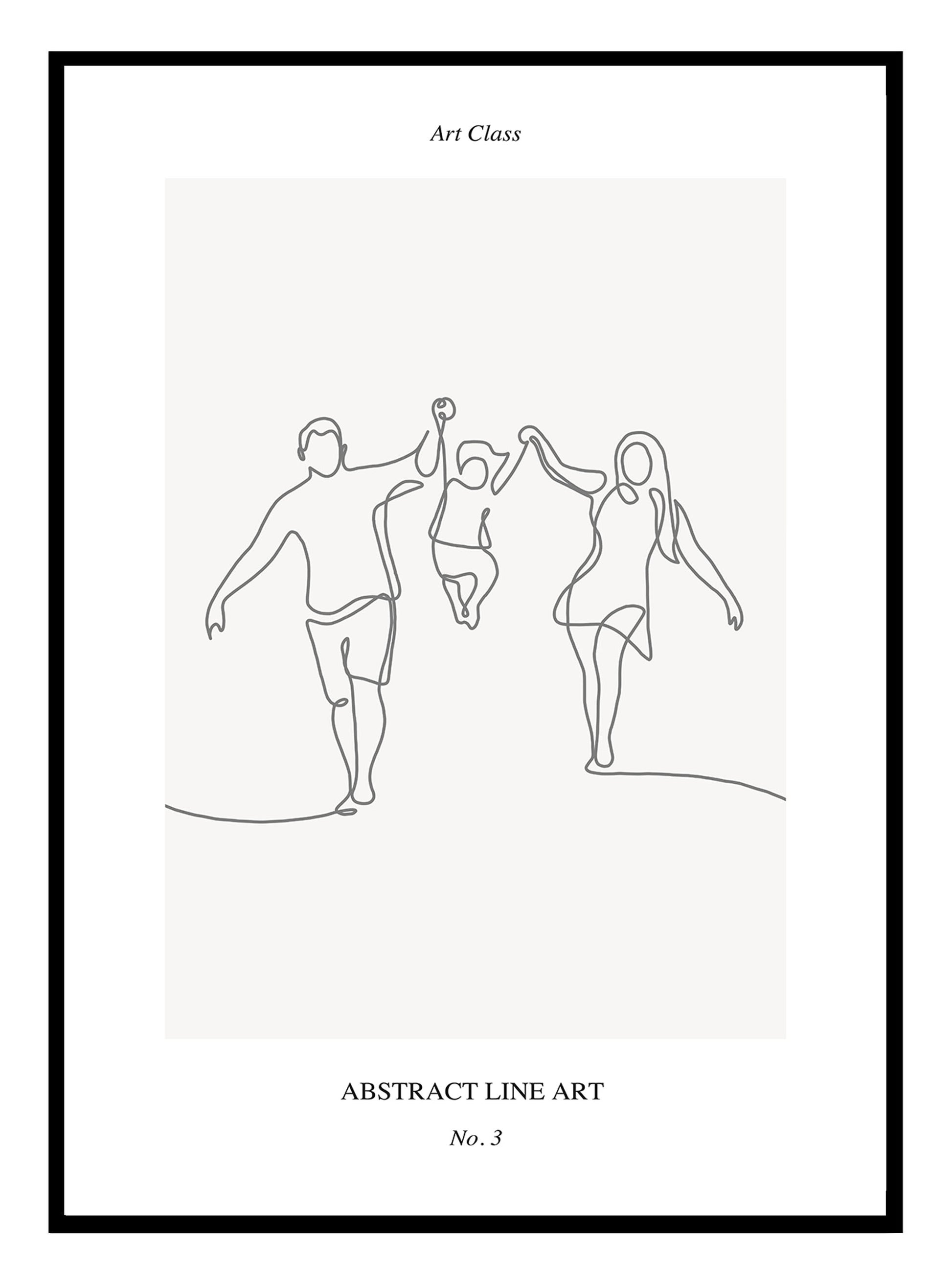 Family - Line Art Print No.3 - Jasmine and Jade Interiors