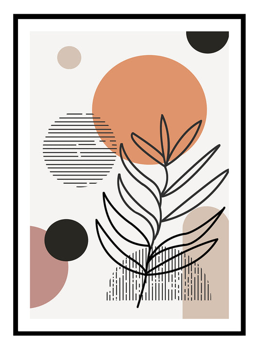 Burnt Abstract Art Print