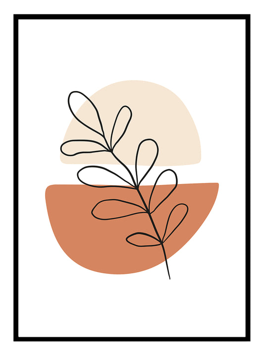 Boho Leaf Art Print