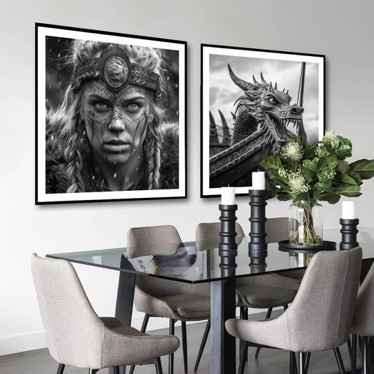 Викинг Shieldmaiden (C) Art Print