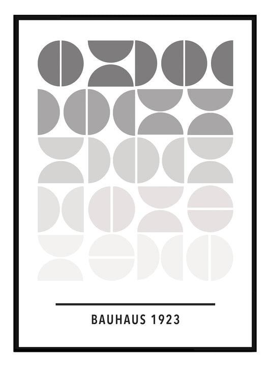 Grey Bauhaus Art Print - Jasmine and Jade Interiors