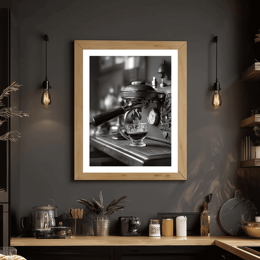 Vintage Coffee Machine Art Print
