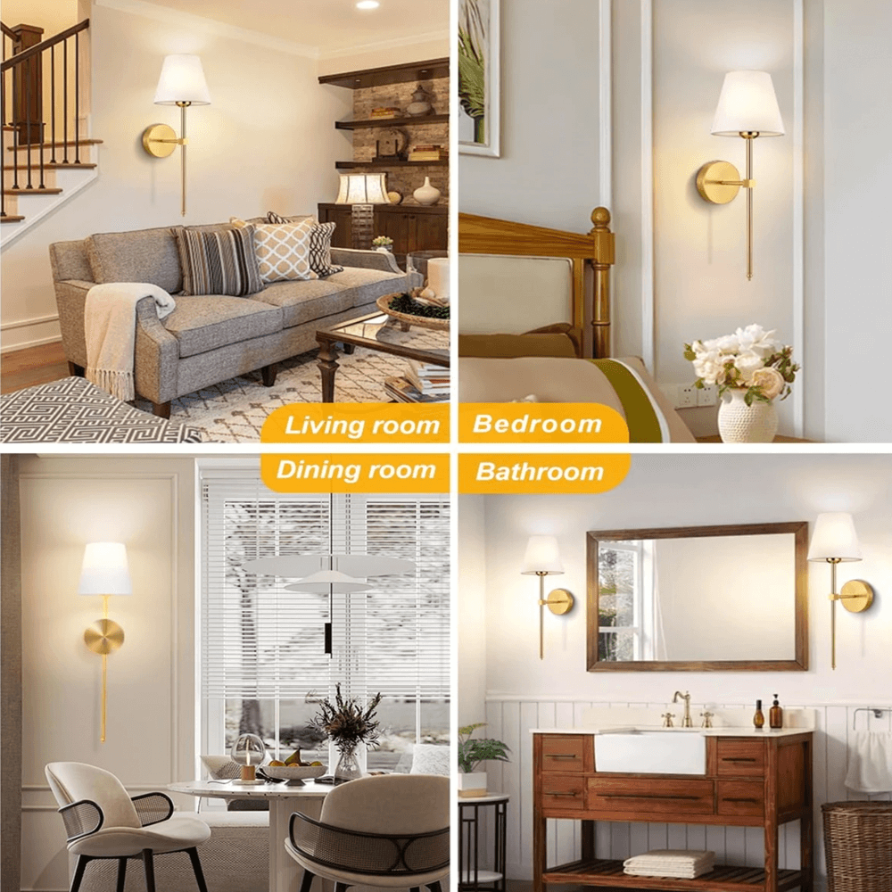 Elegance Gouden Wandlamp
