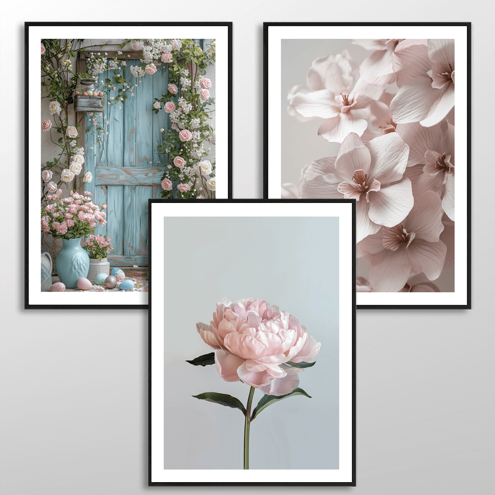 Blassrosa Orchidee Kunstdruck