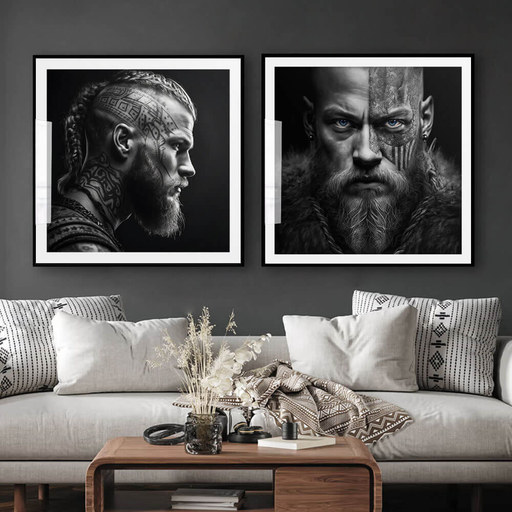 Ragnar Lothbrok Wikinger-Kunstdruck (B)
