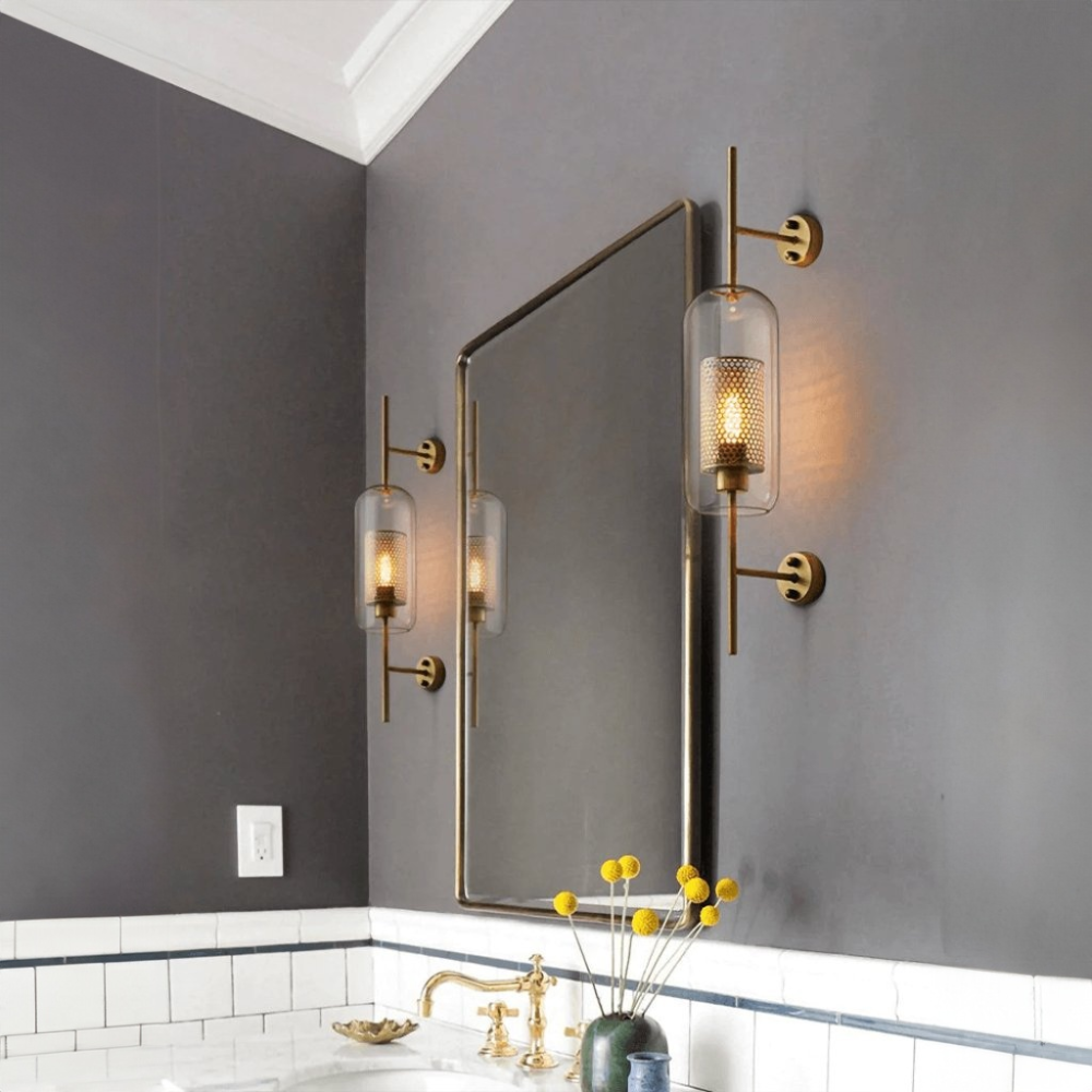 Modern Capsule Wall Lamps - Gold or Silver