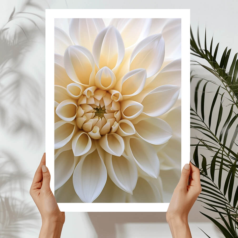 Macro Dahlia Art Print
