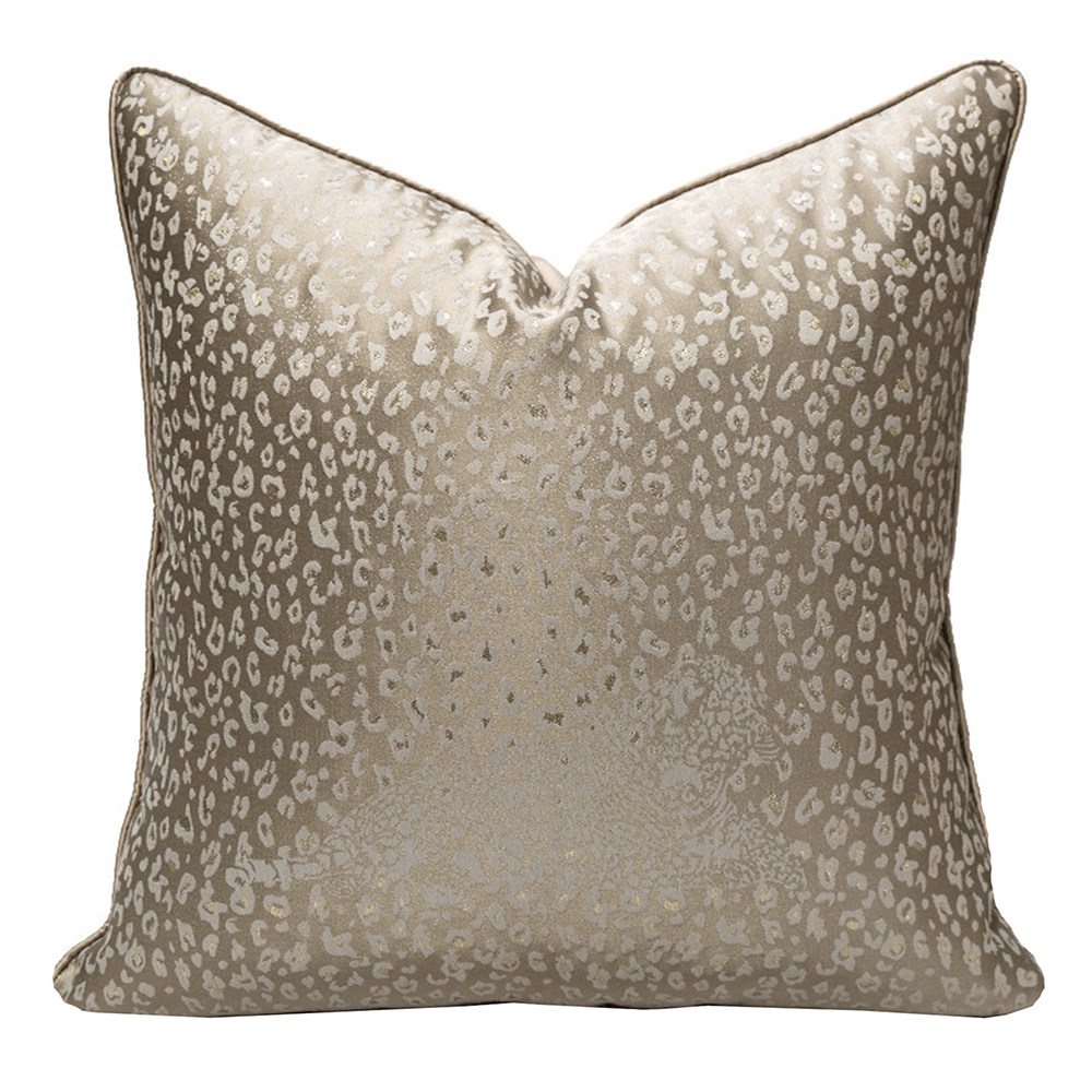 Luxury Gold Leopard Cushion - 45 x 45cm or 50 x 50cm - Jasmine and Jade Interiors