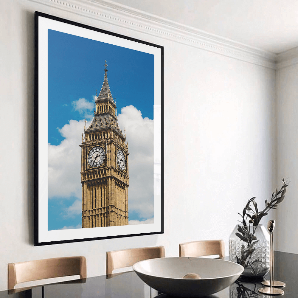 Impressão artística do Big Ben - 2 opções de cores