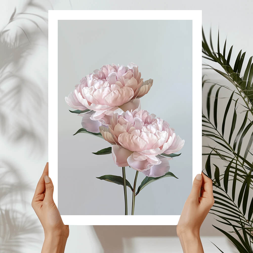 Baby Pink Peonies Art Print