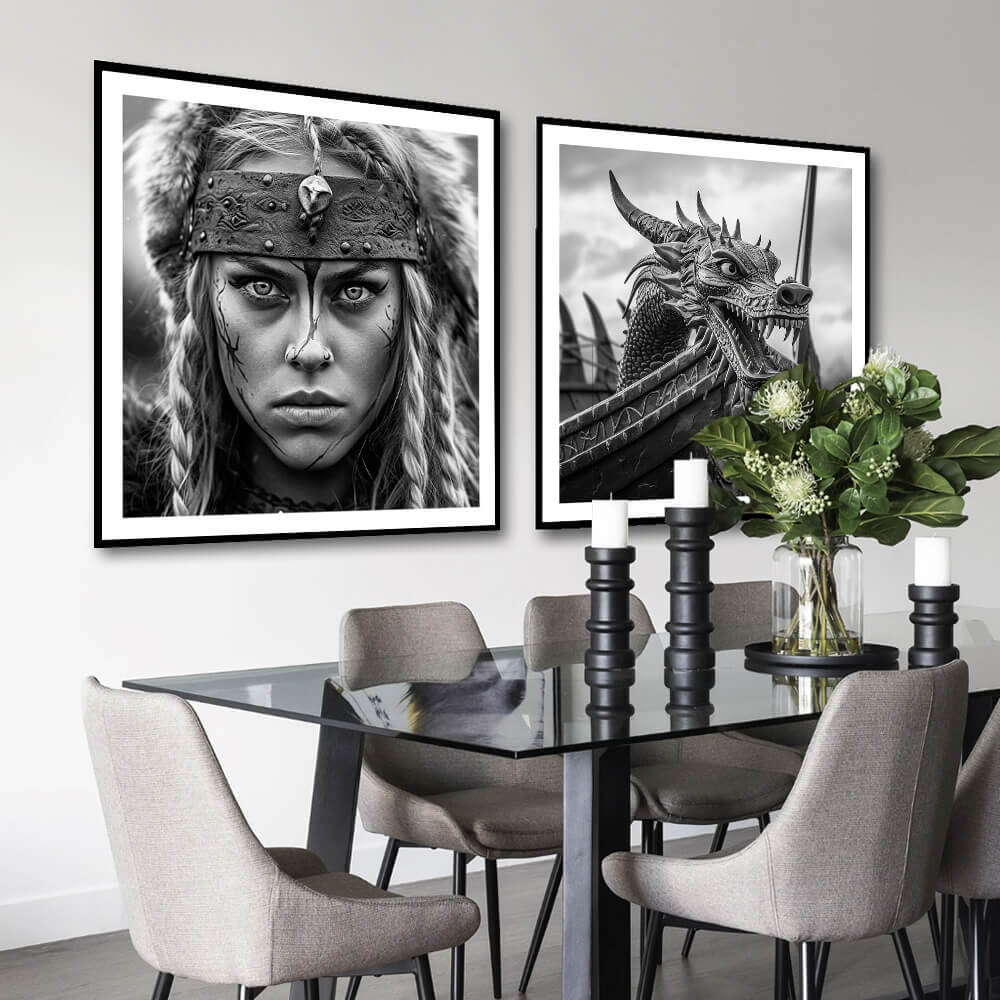 Impressão artística Viking Shieldmaiden (A)