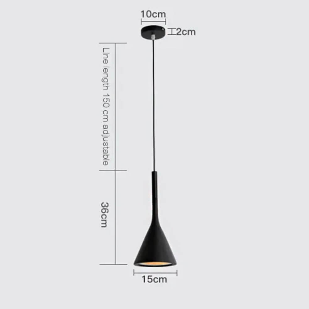 Luminária pendente minimalista - 4 cores