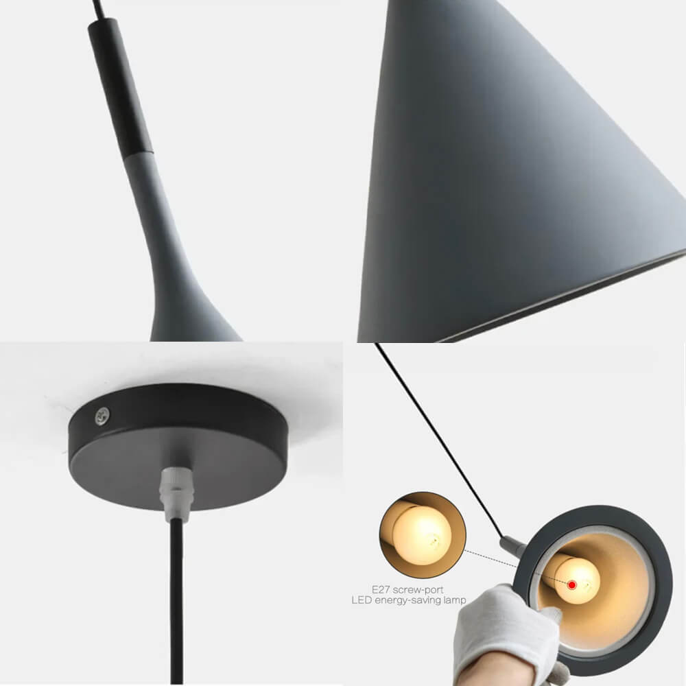 Luminária pendente minimalista - 4 cores