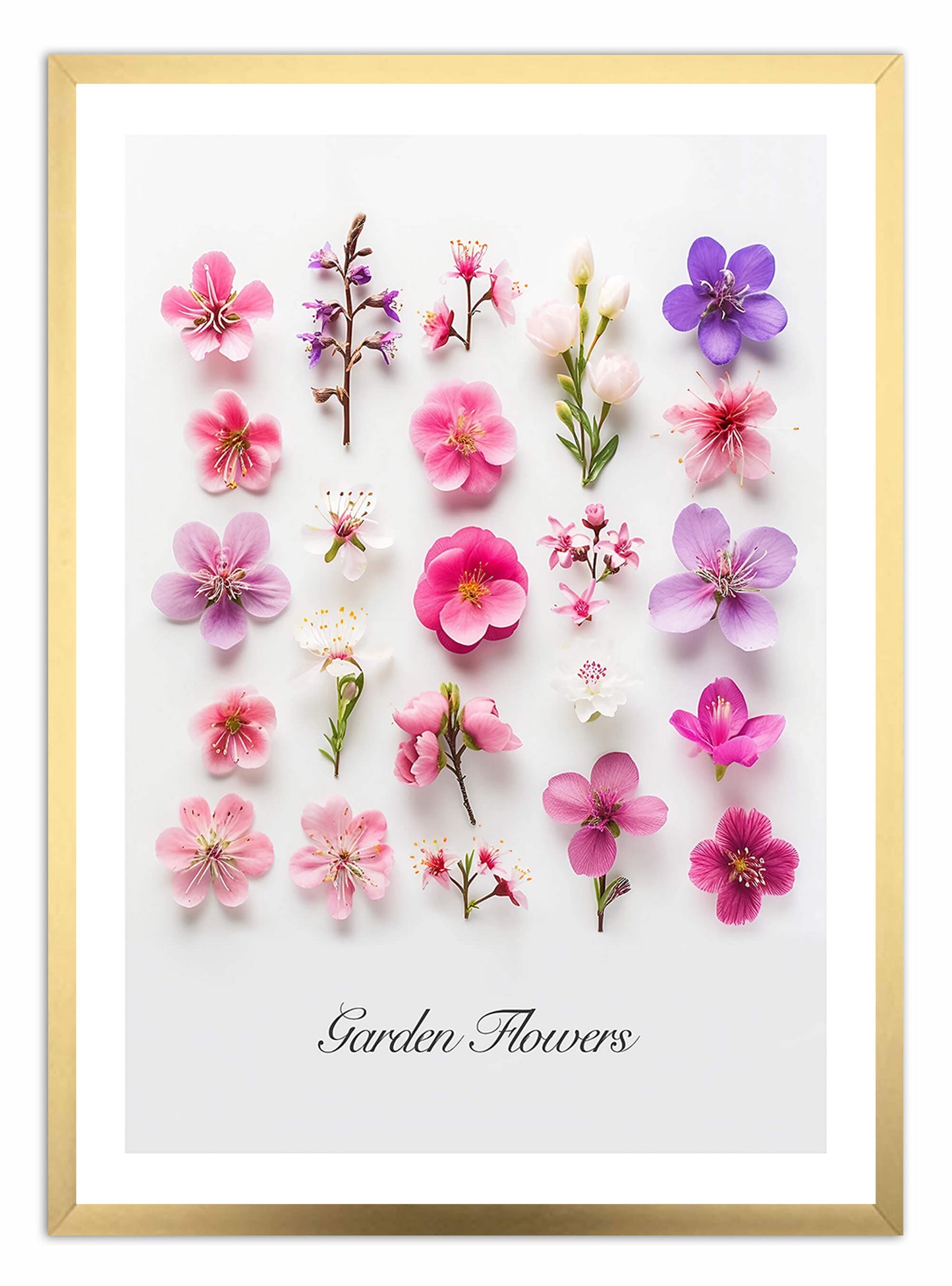 Kunstdruck „Gartenblumen“ (A)