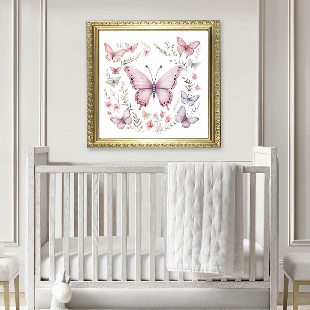 Pink Butterflies Art Print