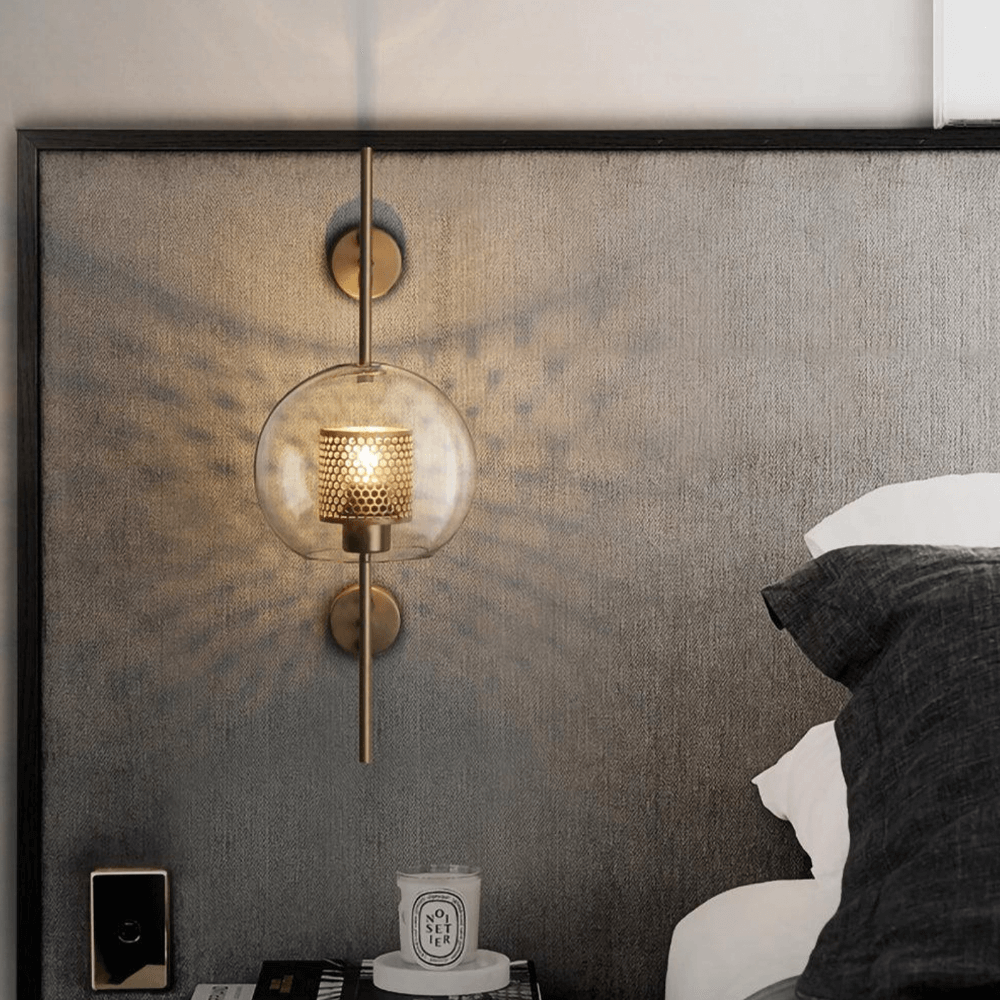 Modern Sphere Wall Lamps - Gold or Silver