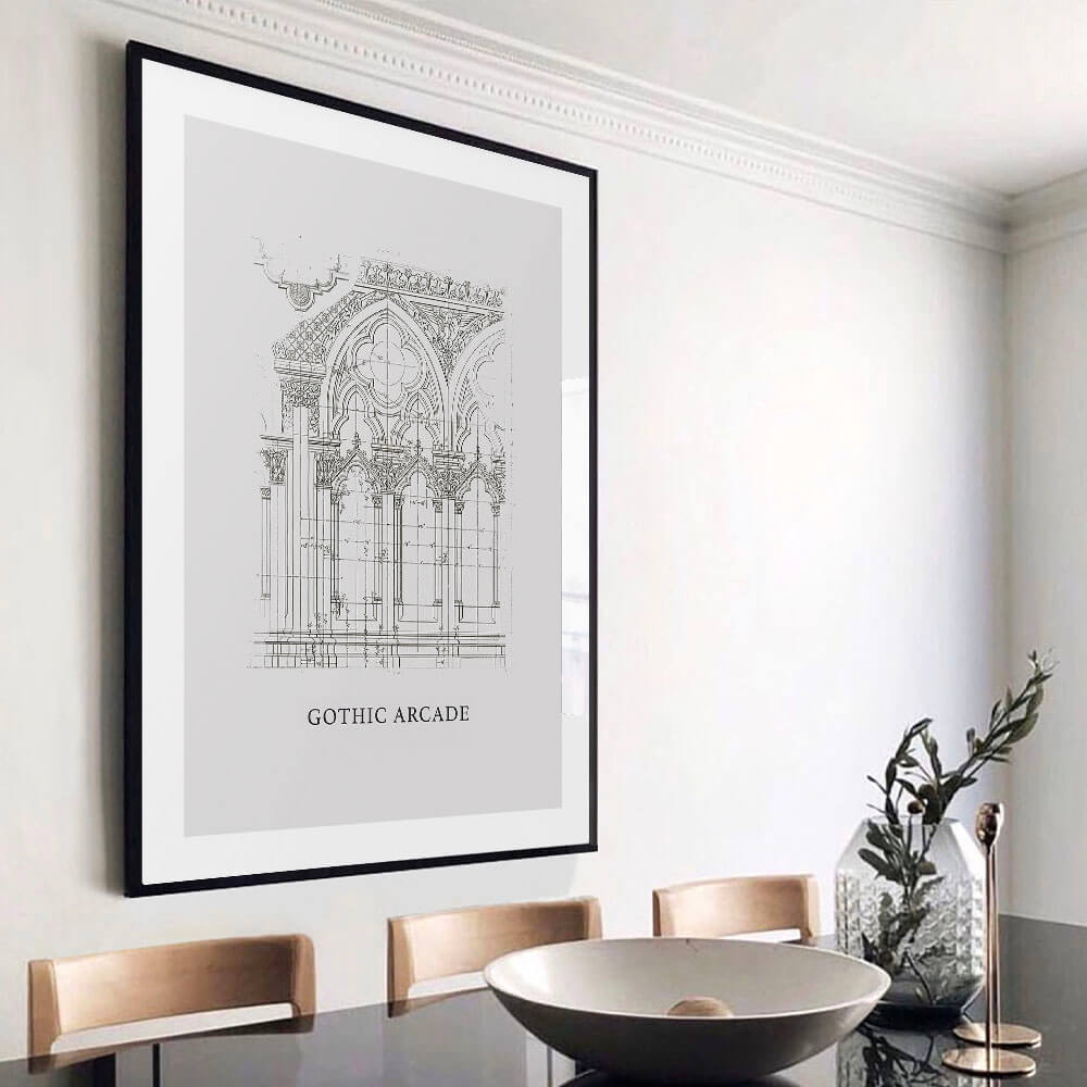Abstrakt Gold Art Print (A)