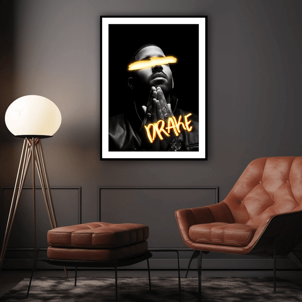 Neon Drake Art Print