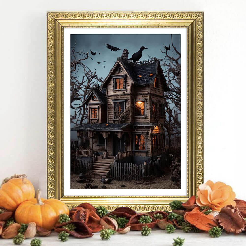 Stampa artistica della casa stregata
