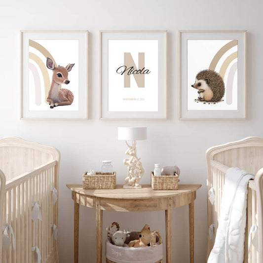 Mr Hedgehog, Nursery Art Print
