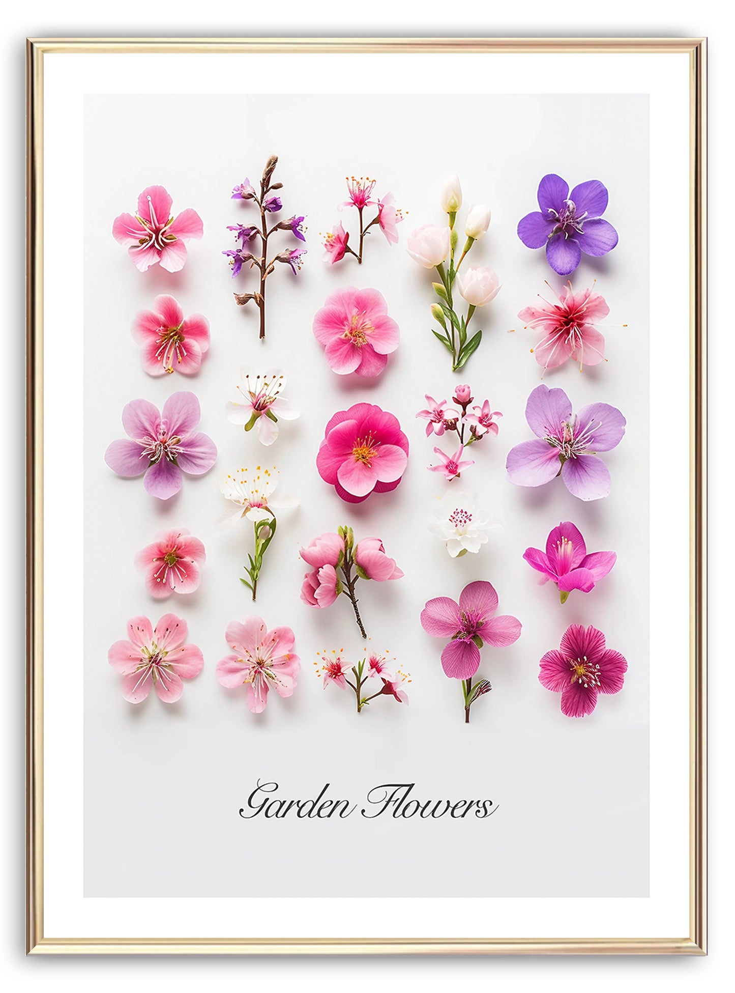 Kunstdruck „Gartenblumen“ (A)