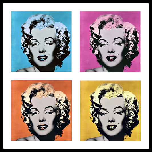Marilyn Pop Art Print - Ealaín Inphriontáilte Saor in Aisce