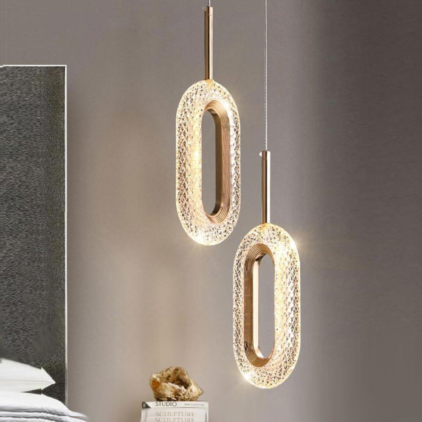 Crystal Led Glass Pendant lights, Ceiling lights
