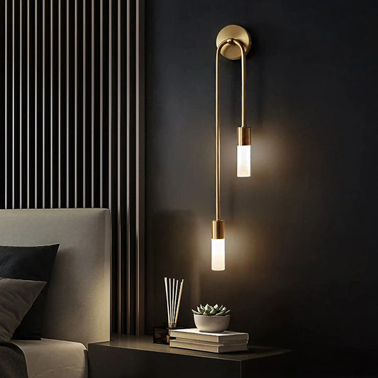 Luna Double Wall Light - Gold