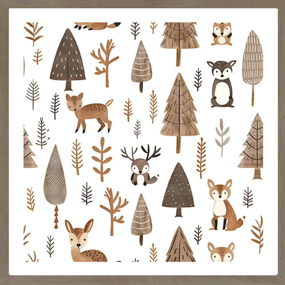 Woodland Nursery Art Print