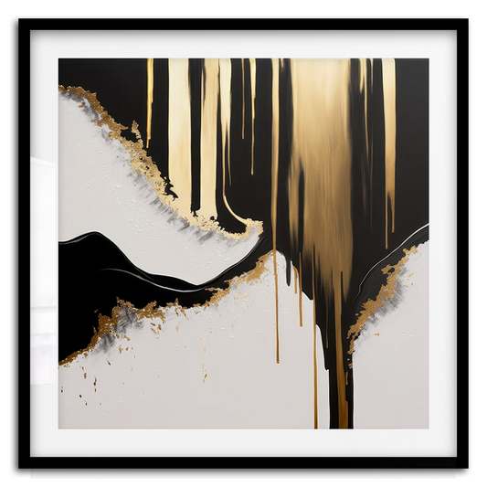 Or de Minuit (2) Estampe d'Art Abstrait
