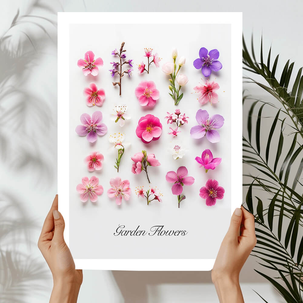 Kunstdruck „Gartenblumen“ (A)