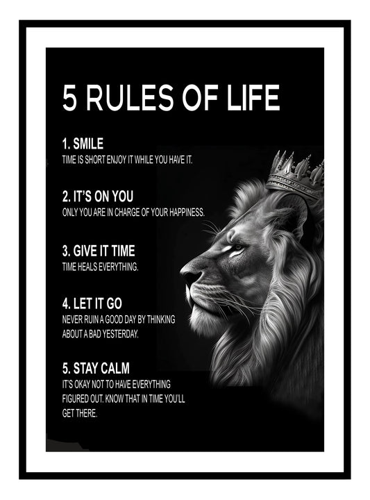 Life Rules Art Print