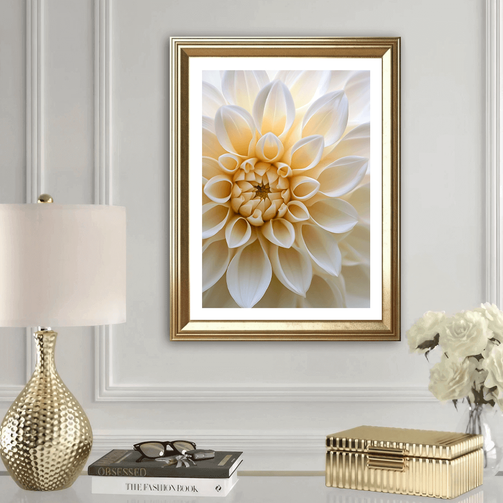 Macro Dahlia Art Print