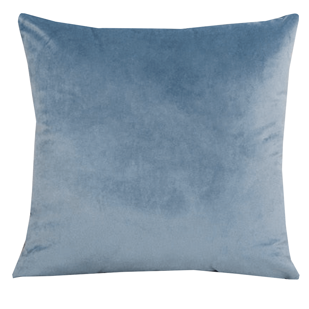 Coussin Luxe en Velours - Bleu Brumeux