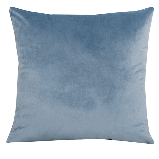Luxe Velvet Cushion - Misty Blue