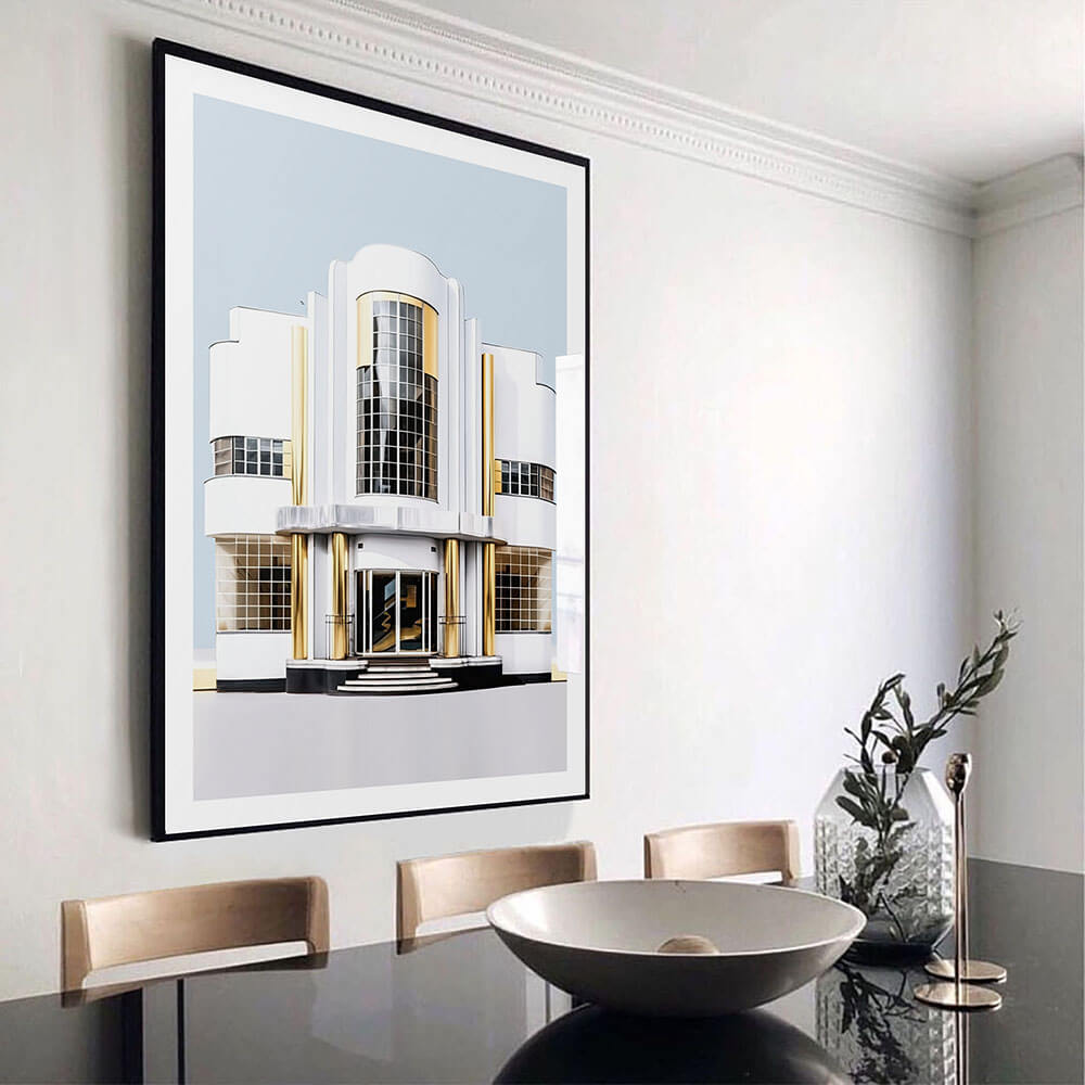 Bauhaus vert / jaune Impression artistique