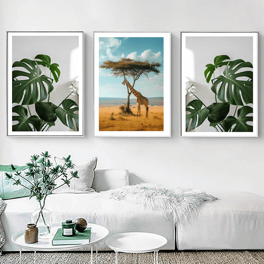 Safari Giraffe Art Print - 2 Colours