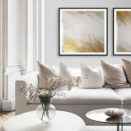 Minimalist Gold Abstract Art Print