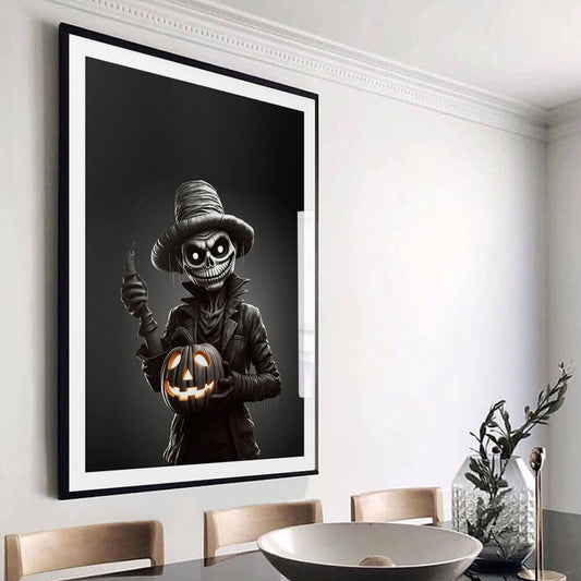 Creepy Skeleton Art Print