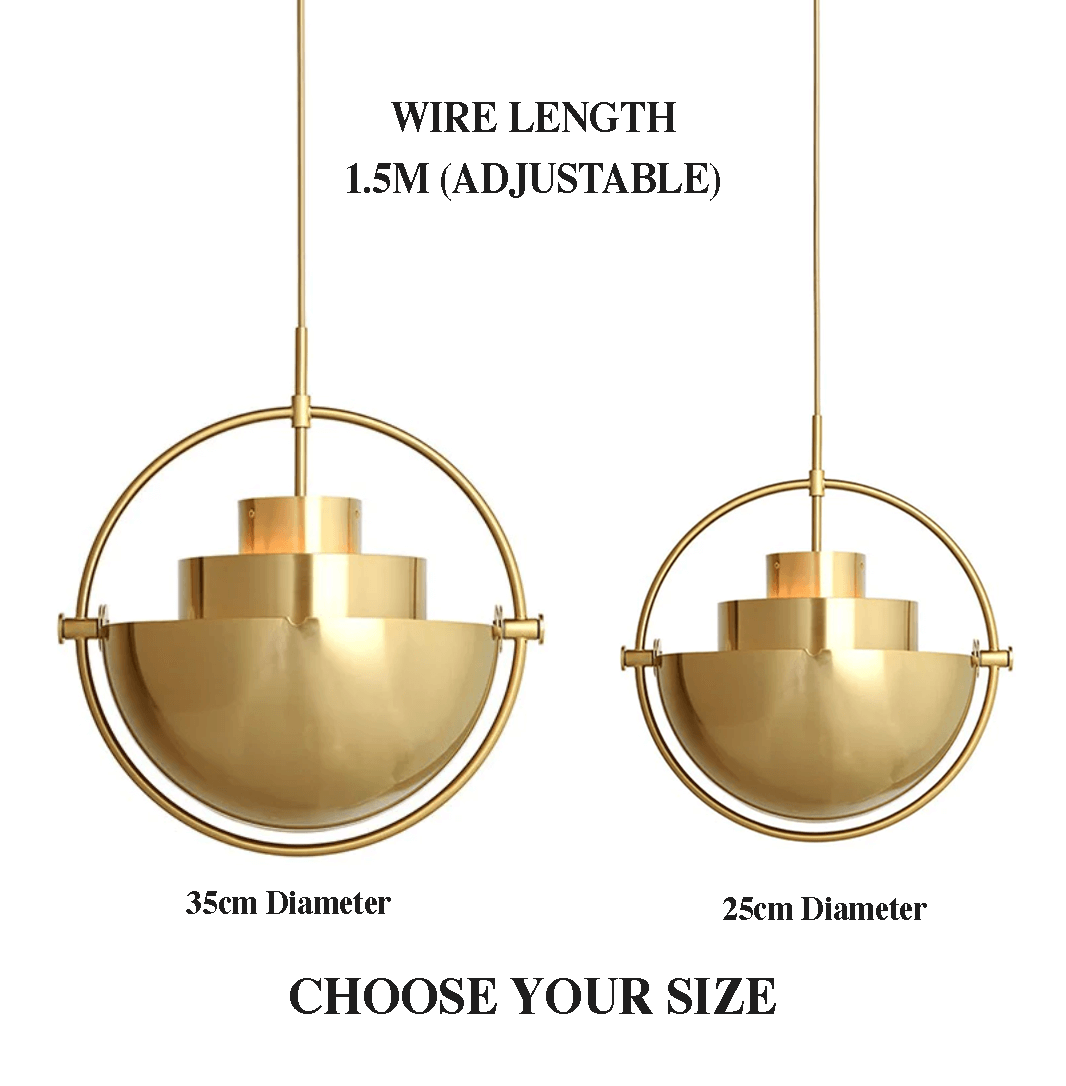 Modern Danish Pendant Light - 4 Colours