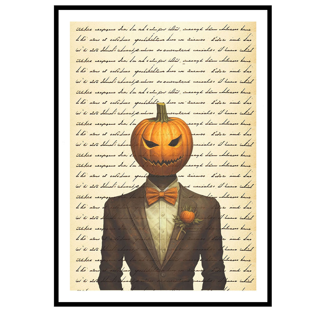 Pumpkin Head Art Print