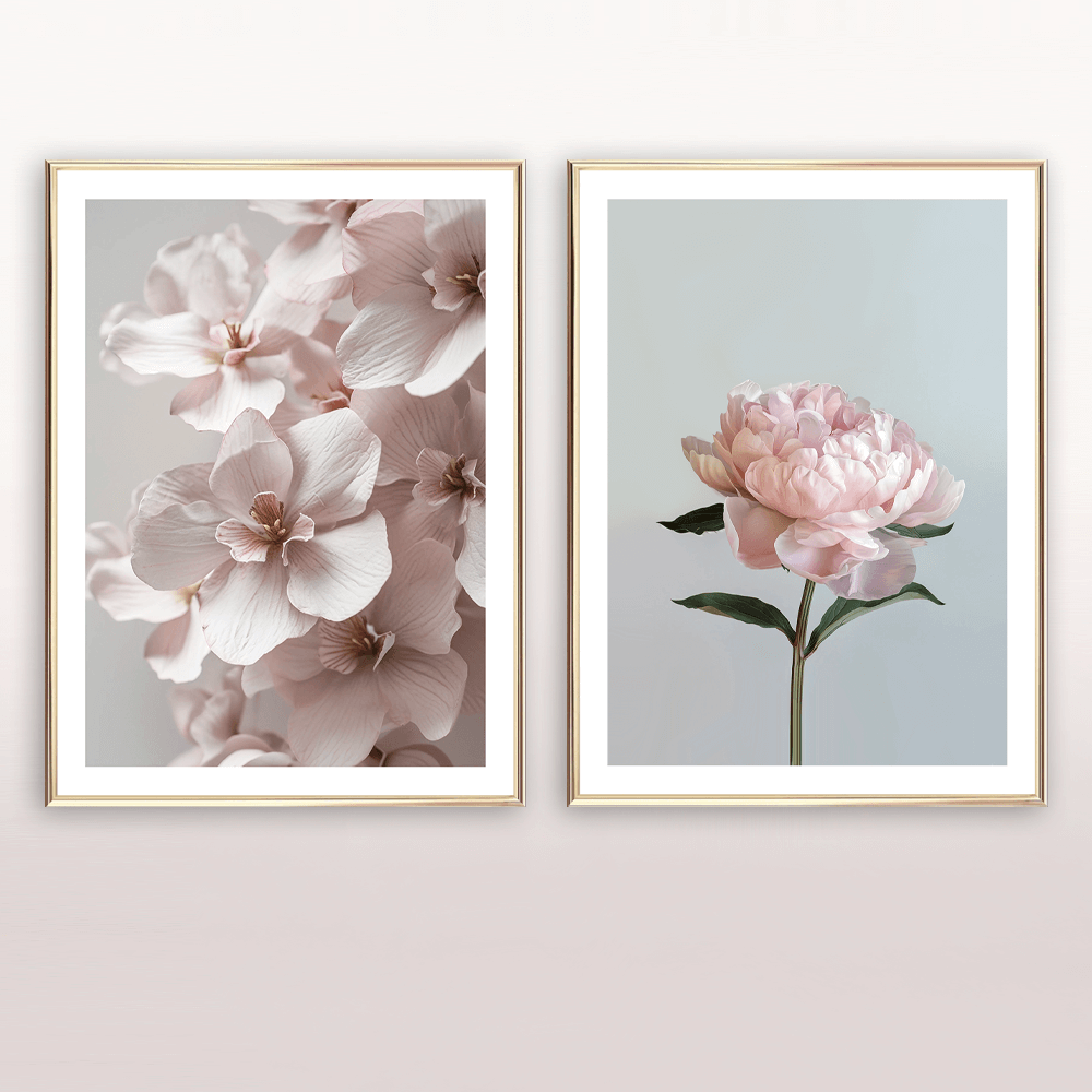 Blassrosa Orchidee Kunstdruck
