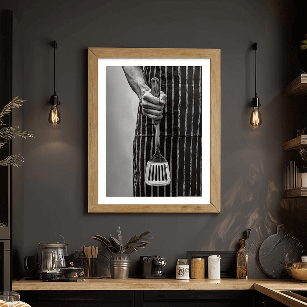 Абстрактен изкуствен печат с линии