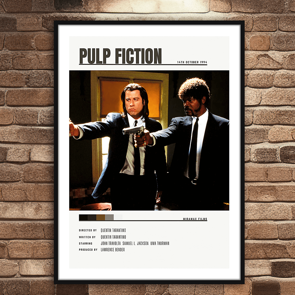 Pulp Fiction Movie Art Print - Безплатно изкуство за печат
