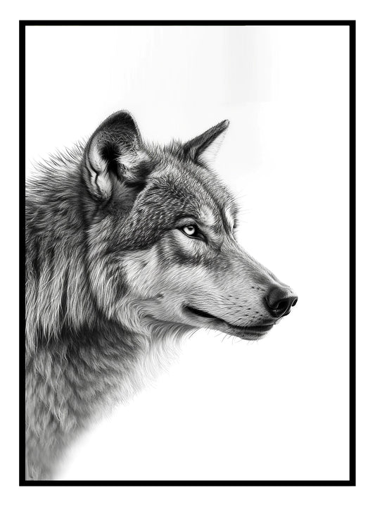 Artic Wolf konsttryck