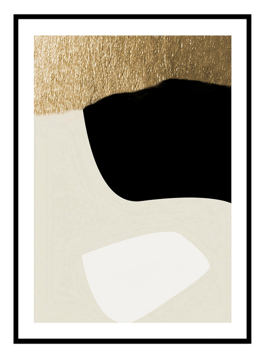 Abstract Gold Art Print (C)