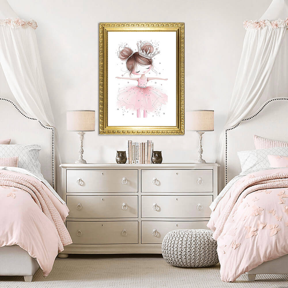 Crystal Ballerina (A) Nursery Art Print