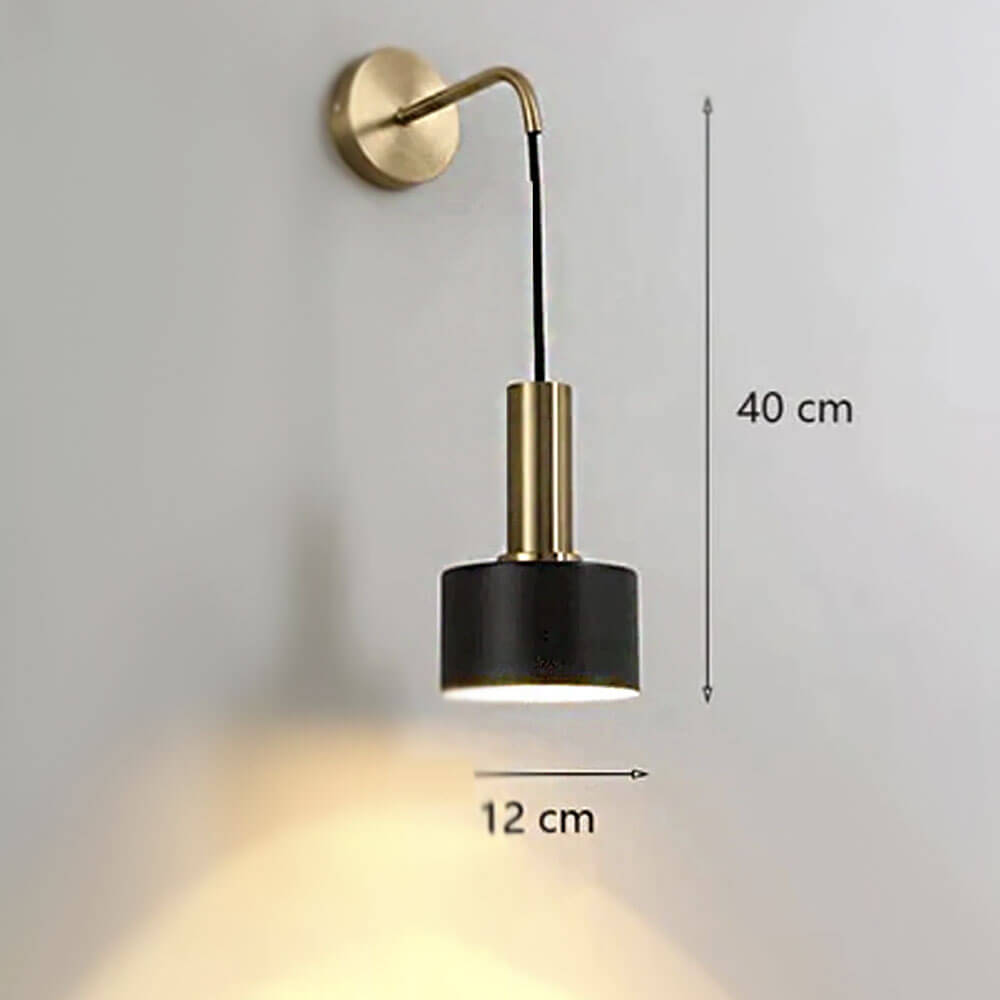 Modernist Wall Lamp - Gold or Black