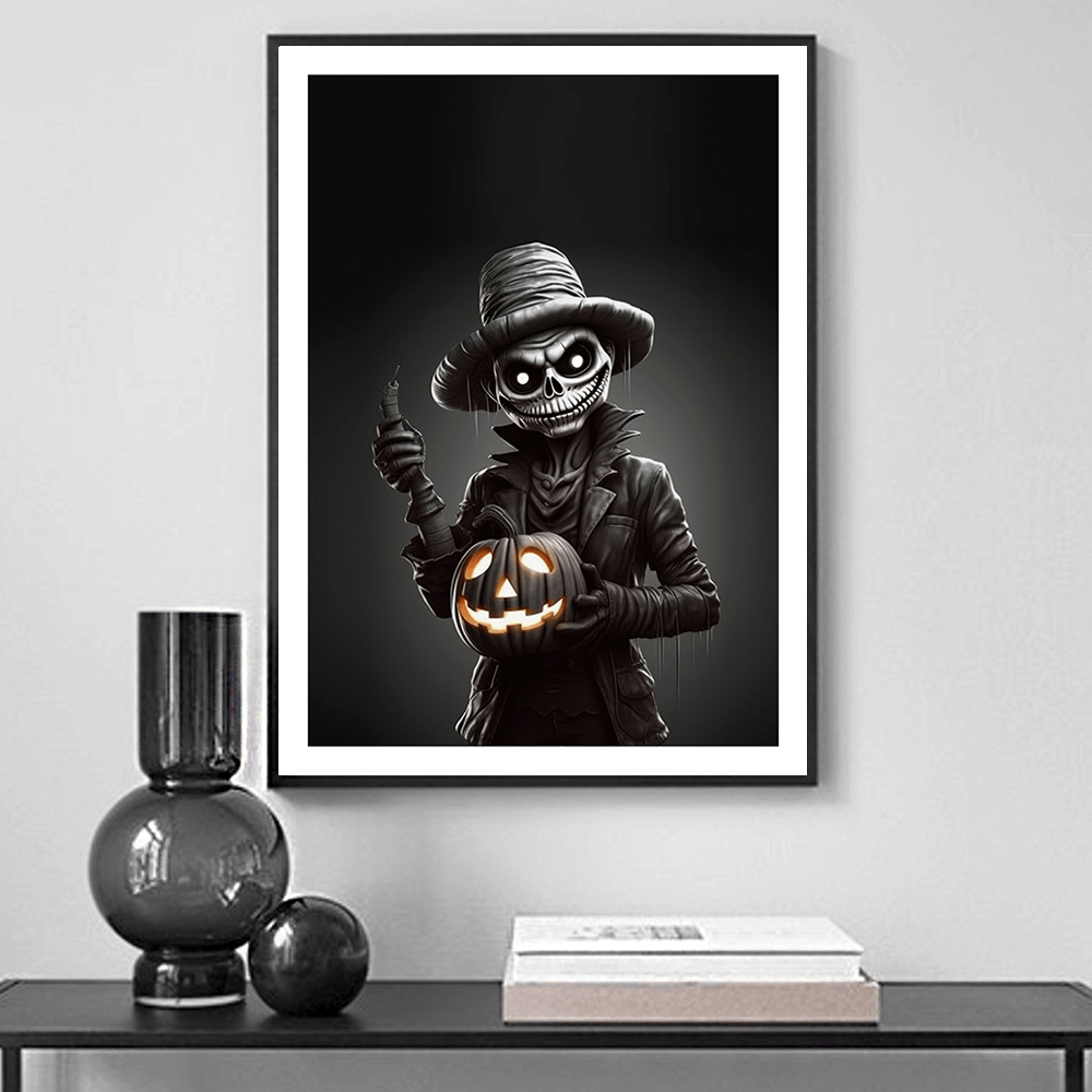 Creepy Skeleton Art Print