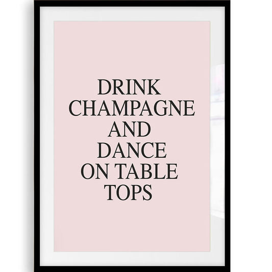 Champagne Art Print
